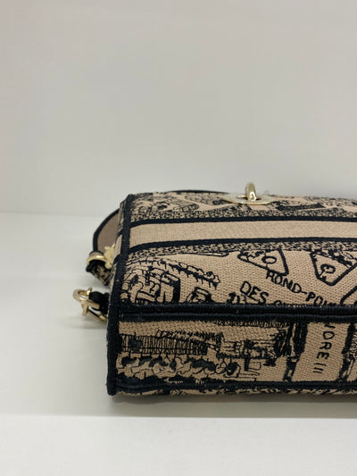 Dior Lady Dior - mini rectangle beige & black