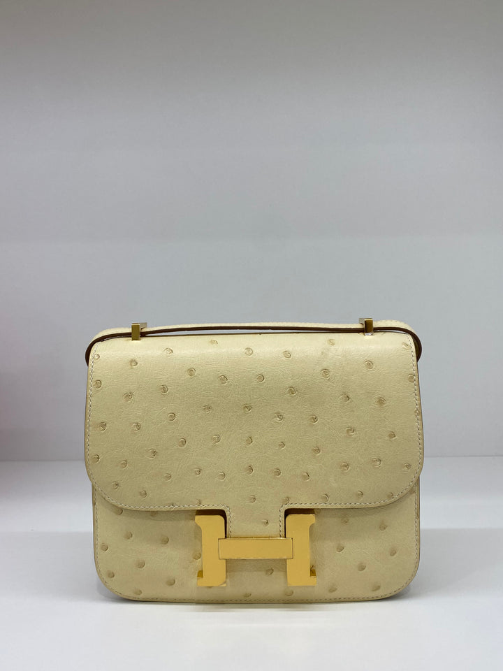 Hermes Constance 18 Vanille Ostrich GHW – PH Luxury Consignment