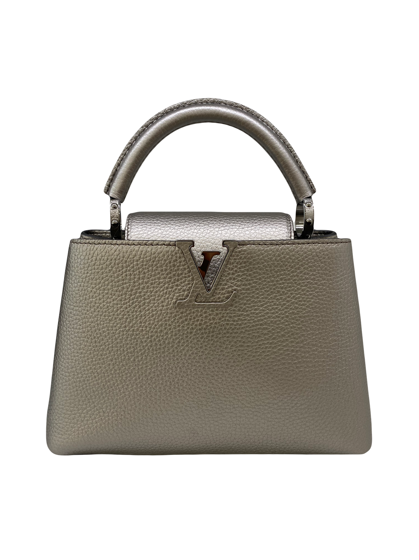 Louis Vuitton Capucine Grey Metallic BB