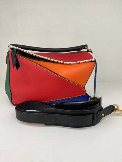 Loewe Puzzle bag (Red, Orange, White, Green, Blue)