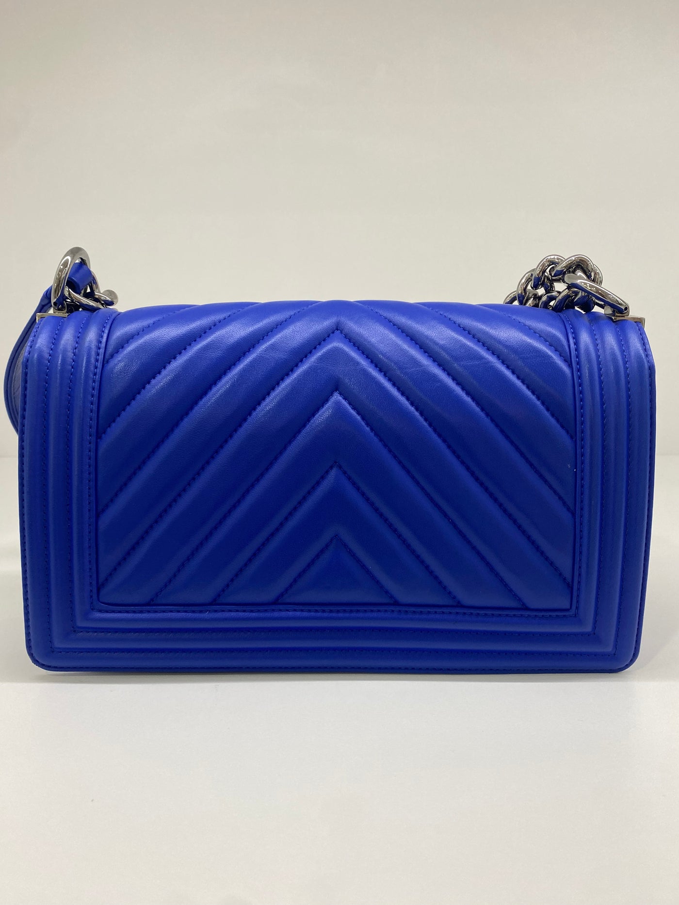 Chanel Boy Bag Medium - Electric Blue (series 24)