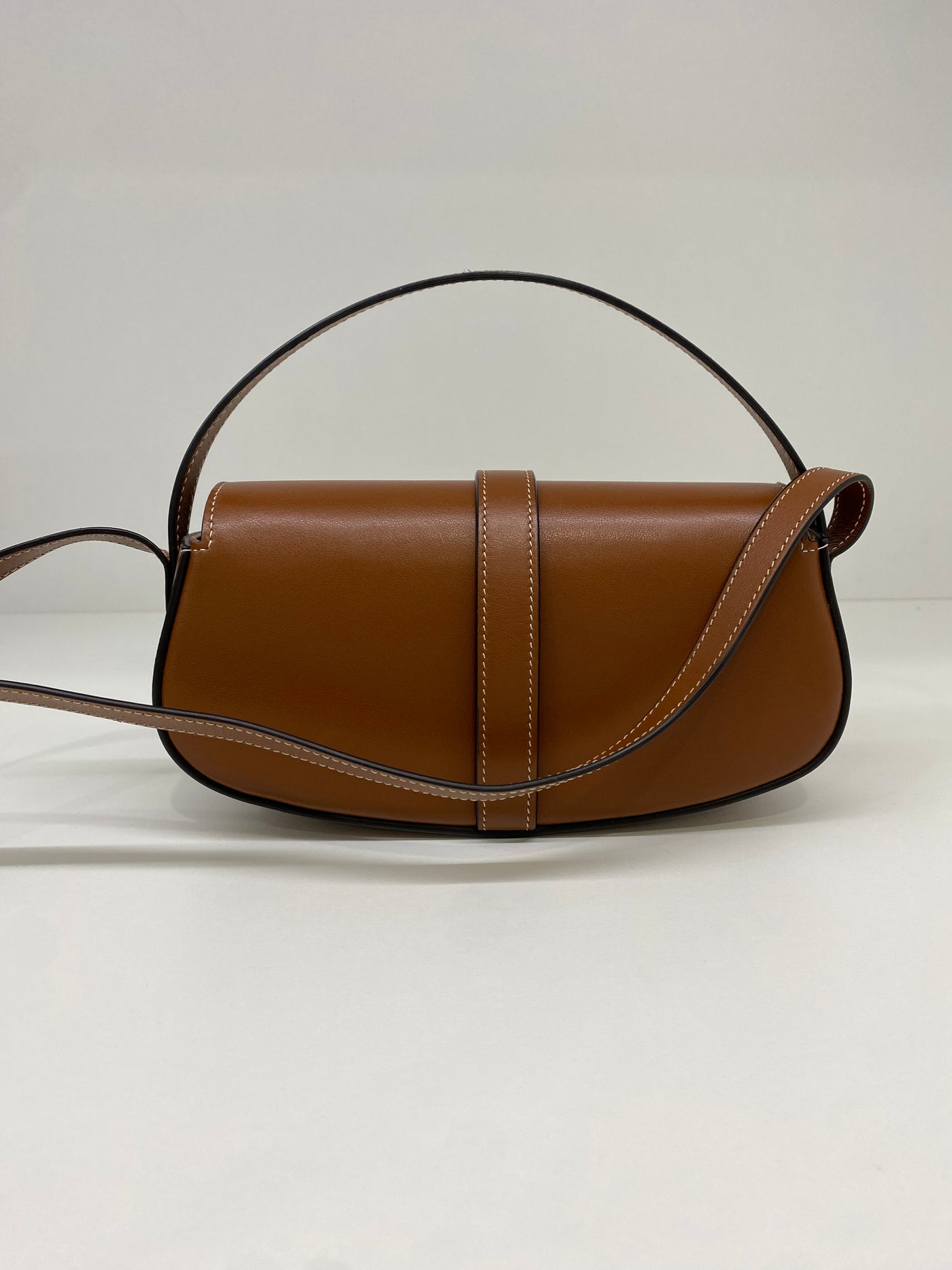 Celine Clutch on Strap Brown GHW