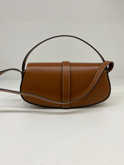 Celine Clutch on Strap Brown GHW