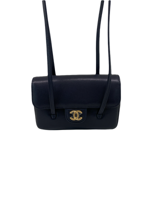 Chanel Mini Preppy Navy GHW