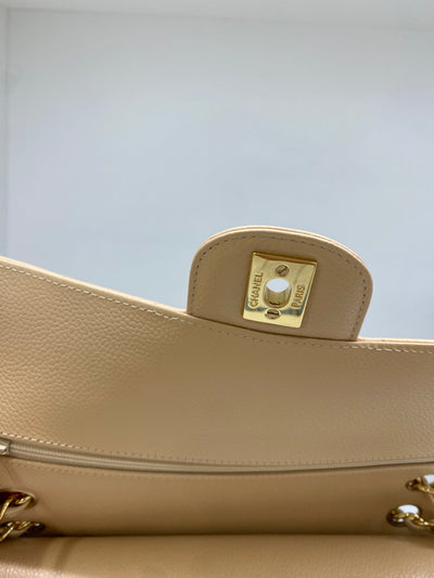 Chanel Classic Flap Medium Beige GHW