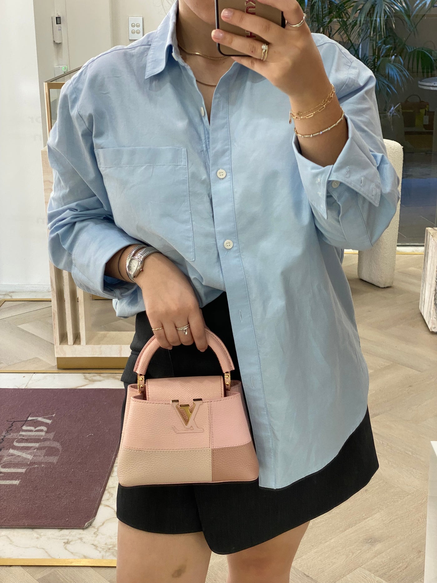 Louis Vuitton Mini Capucine BB Pink Patches