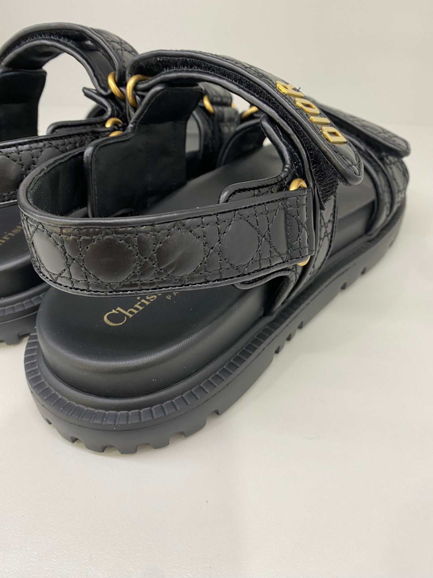 Dior Dioract Sandal Black Size 40.5
