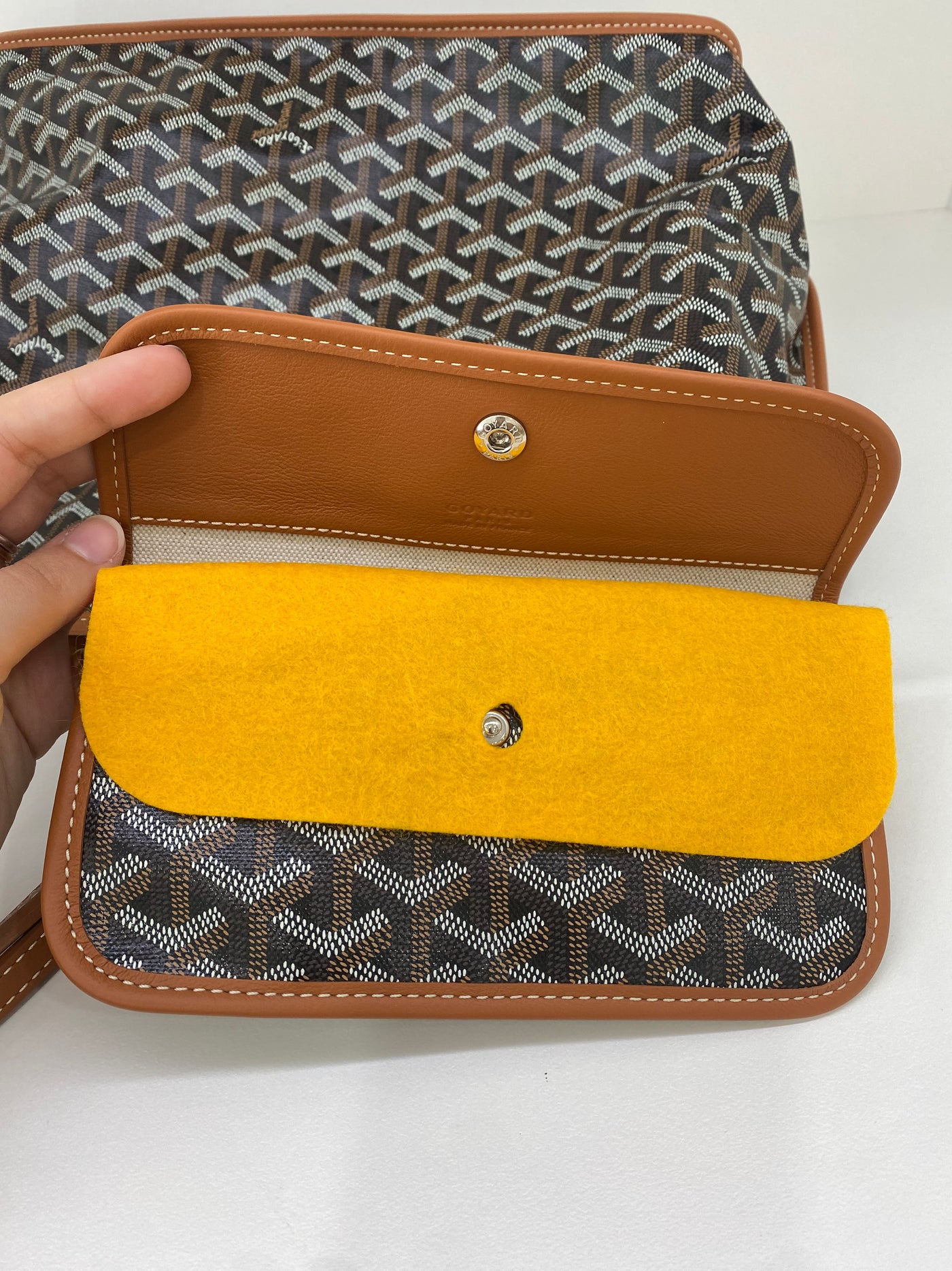 Goyard Anjou PM Black and Tan