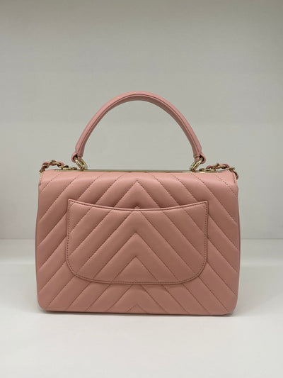 Chanel Trendy Pink Chevron CGHW