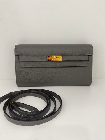 Hermès Kelly To Go Epsom Gris Meyer GHW