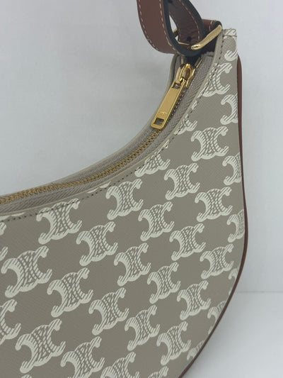 Celine Ava Bag Triomphe White