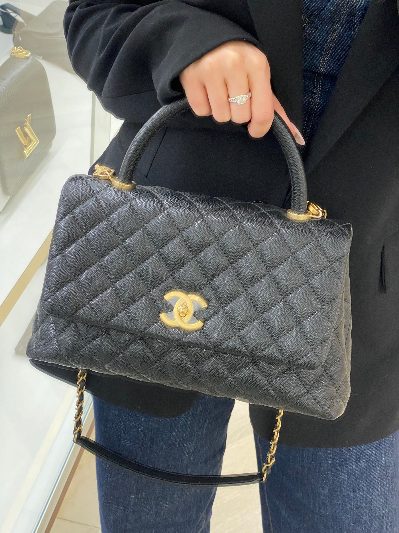 Chanel Coco Handle Black Caviar GHW