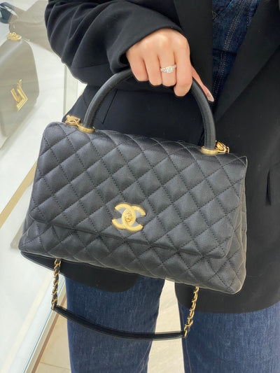Chanel Coco Handle Black Caviar GHW