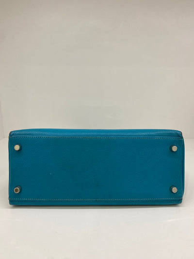 Hermes Kelly Blue Jean 28 PHW