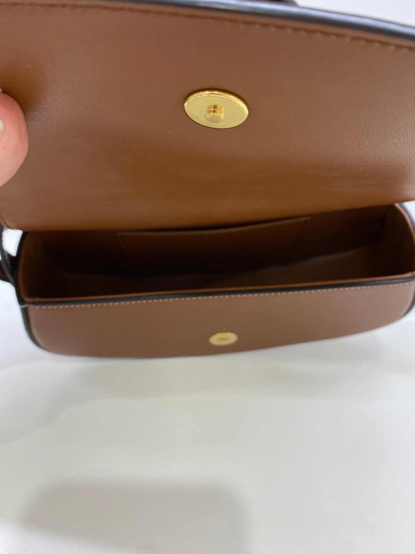 Celine Clutch on Strap Brown GHW