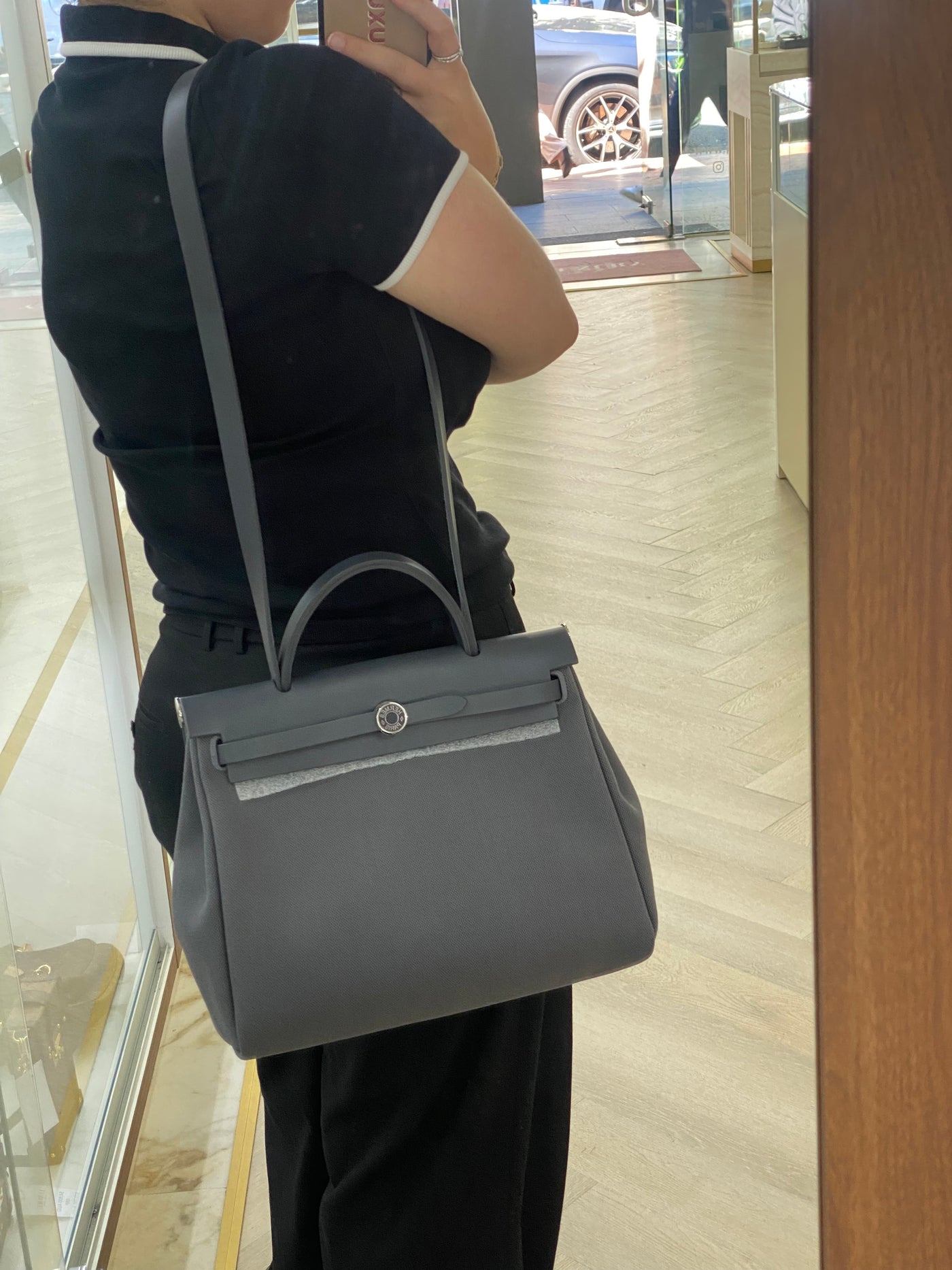Hermes Herbag 31 Ardoise (grey)