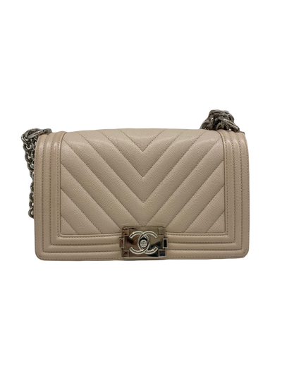 Chanel Boy Bag Medium - Nude SHW