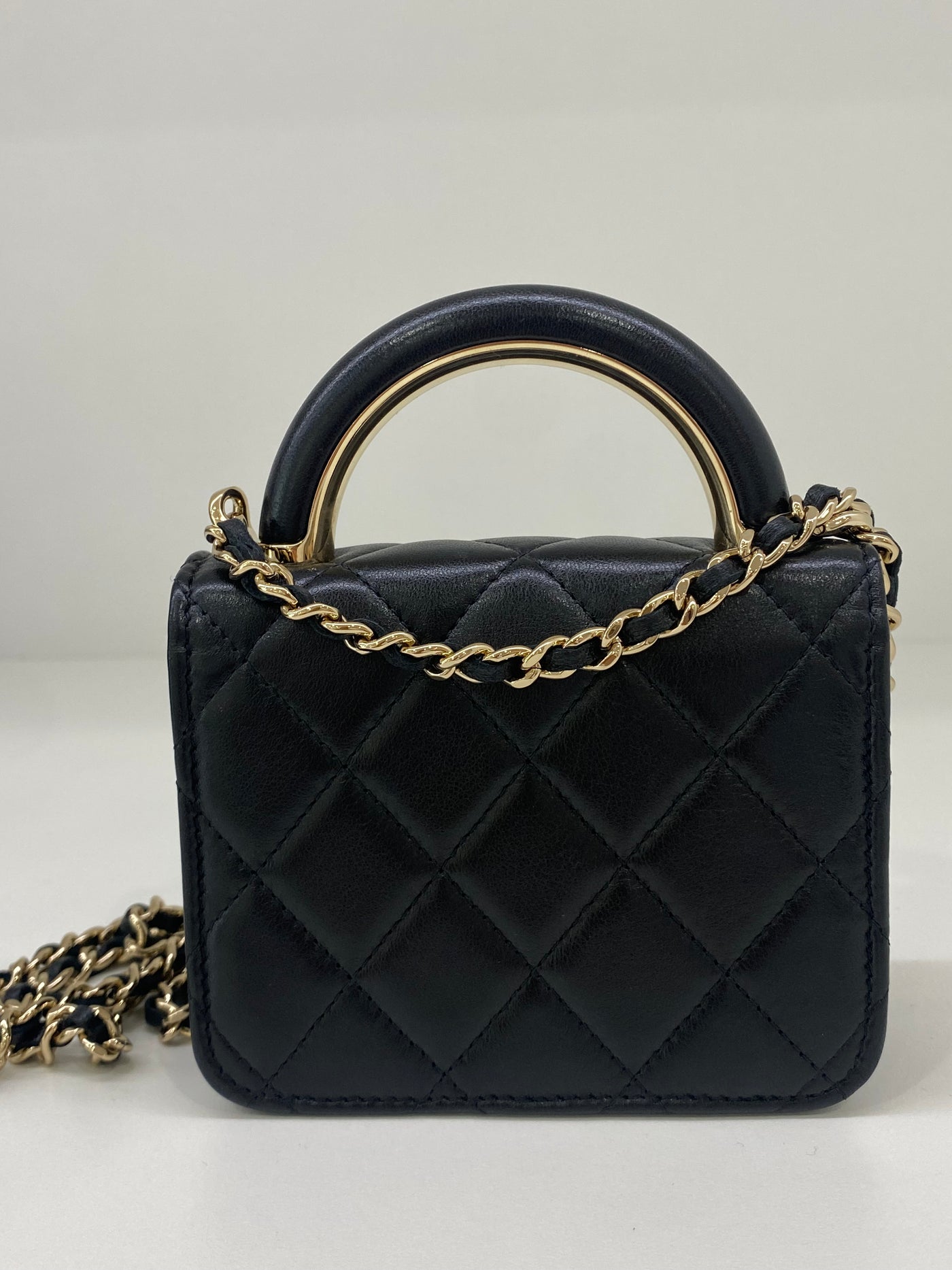 Chanel Coin Purse with Strap- Black