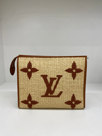 Louis Vuitton Raffia Monogram Giant Toiletry Pouch
