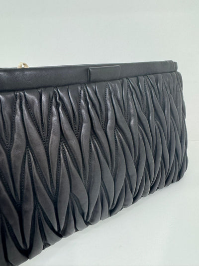 Miu Miu Pochette Black GHW