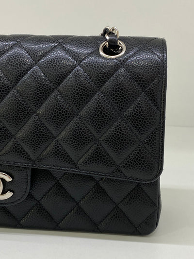 Chanel Classic Flap Medium Black Caviar SHW