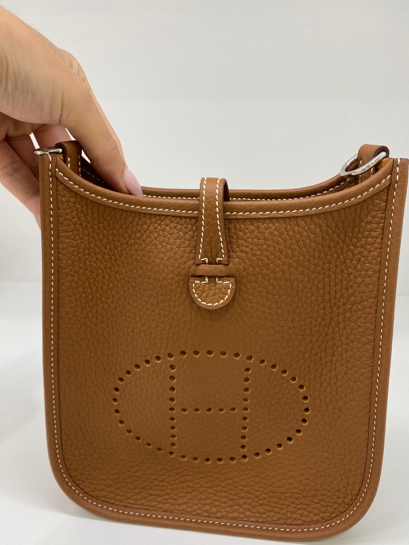 Hermes Mini Evelyn Gold PHW