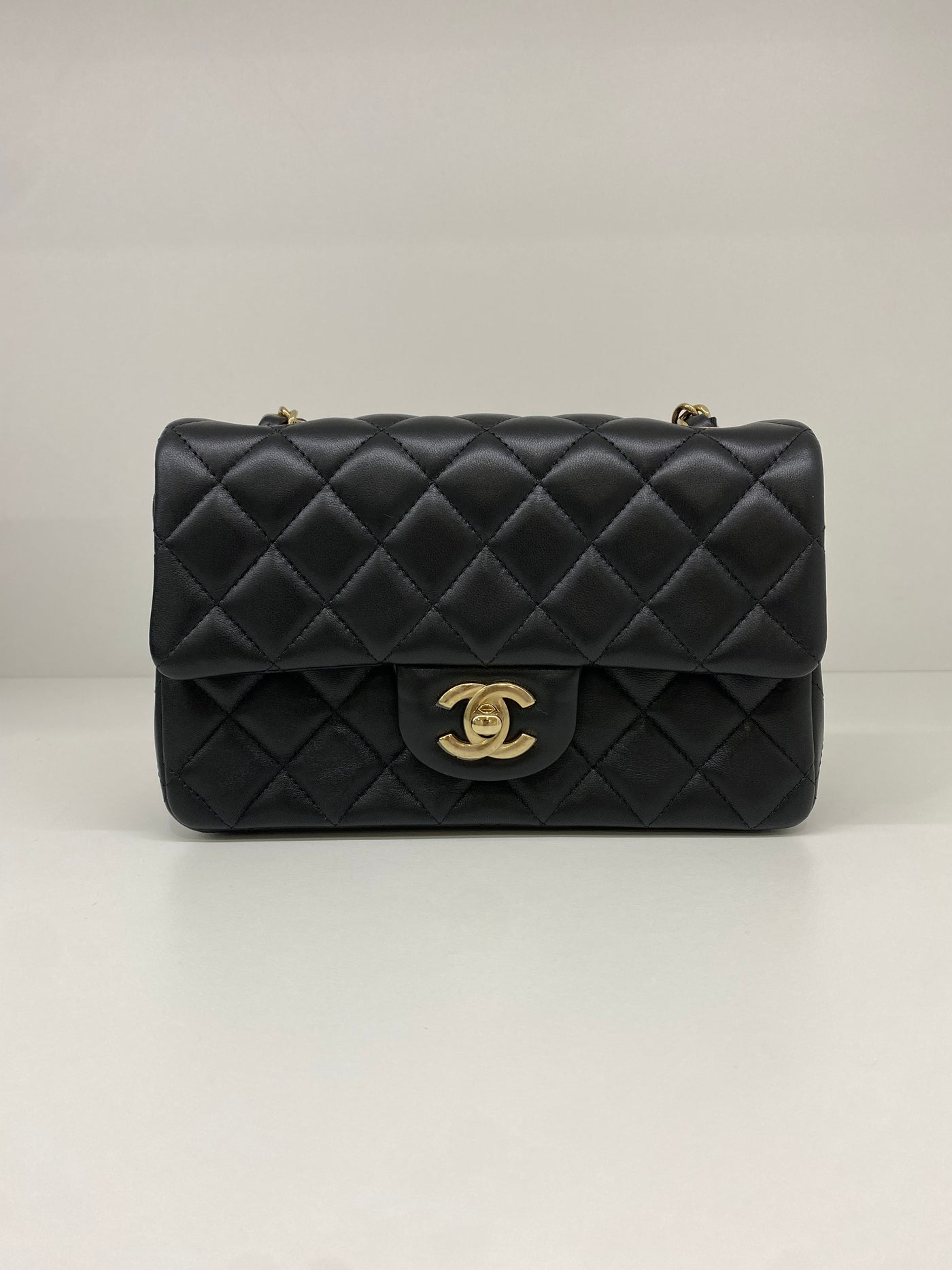 Chanel Mini Classic Bag Lambskin SGHW (microchip)