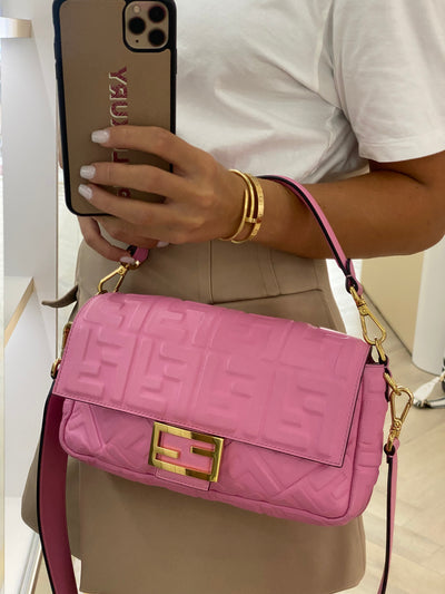 Fendi Baguette Pink GHW
