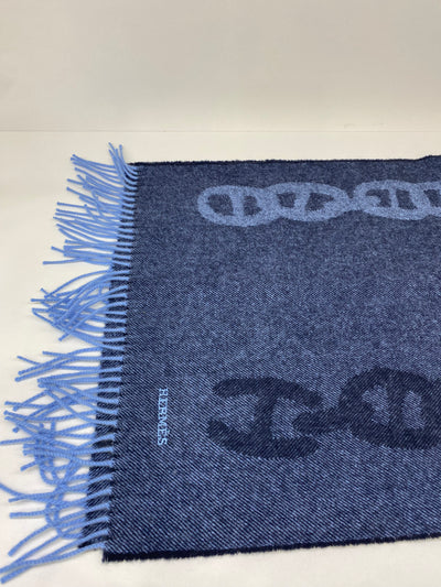Hermes Cashmere Scarf Navy