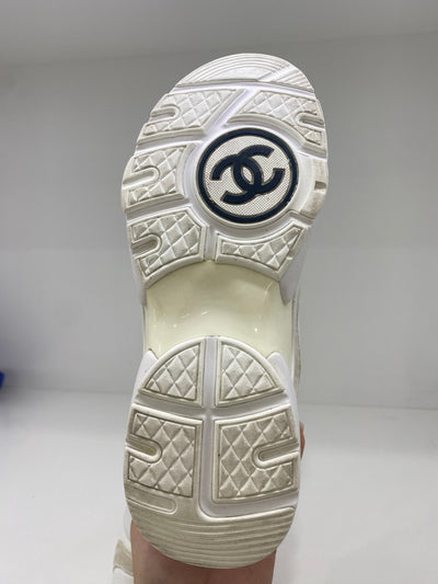 Chanel White Sneakers Size 36