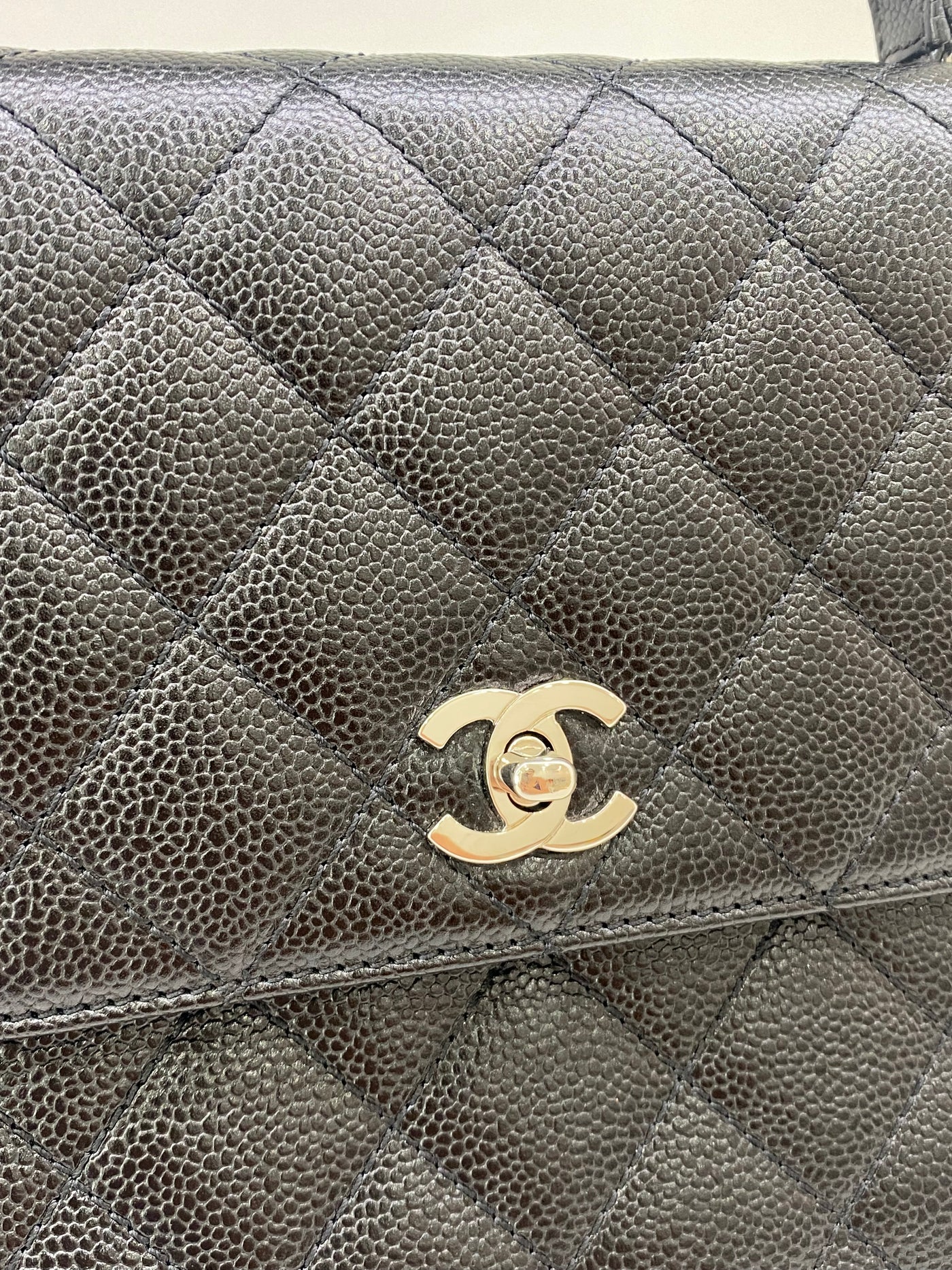 Chanel Kelly Caviar Black Large Vintage