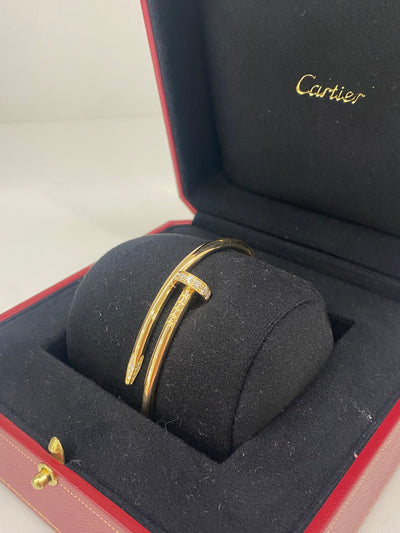 Cartier Juste Un Clou Yellow Gold with Diamonds Size 18