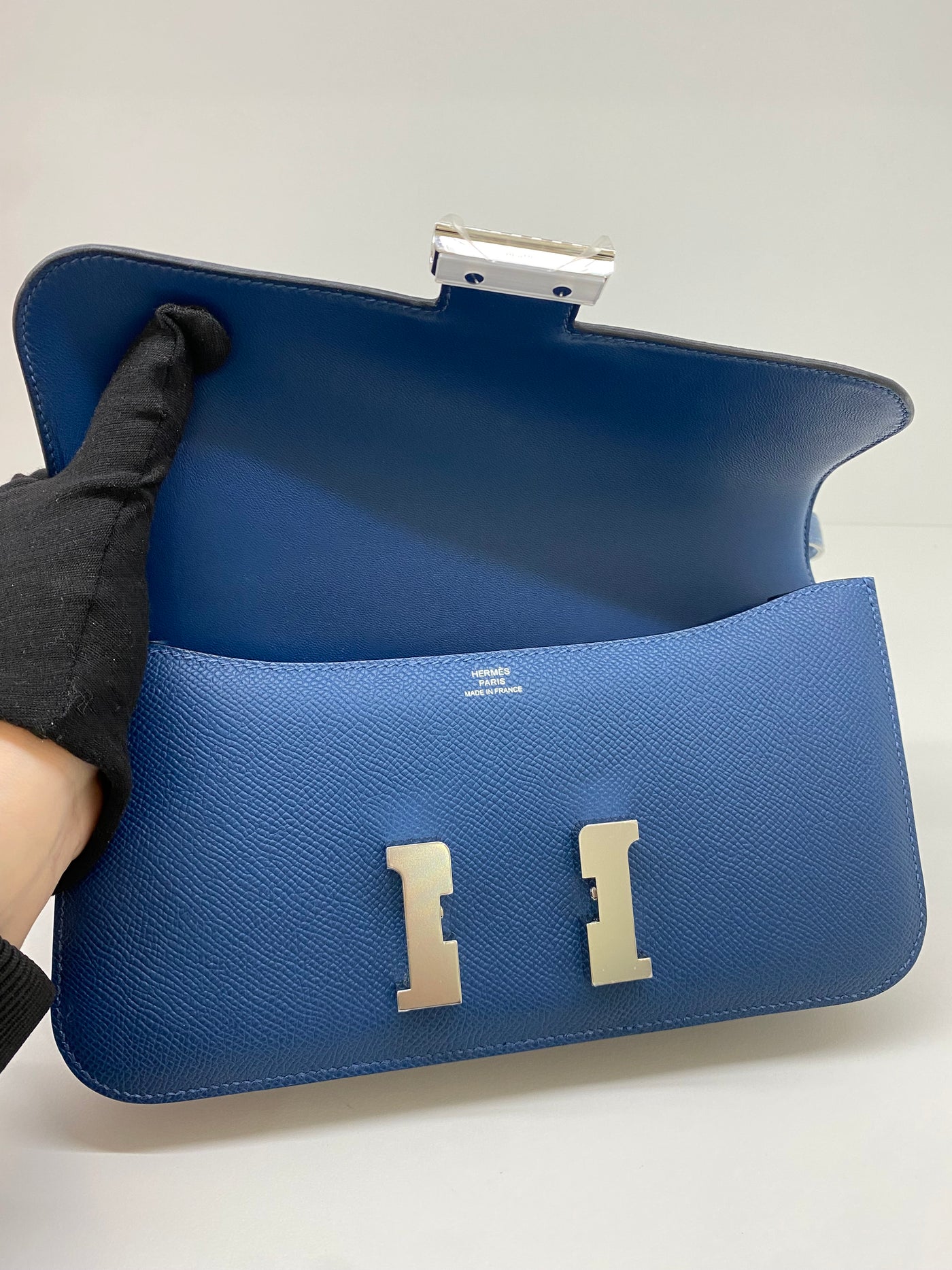 Hermes Constance Elan Deep Blue PHW