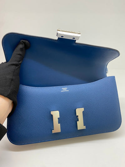 Hermes Constance Elan Deep Blue PHW