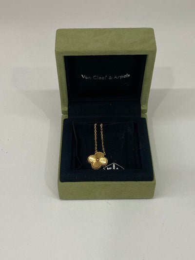Van Cleef & Arpels Vintage Alhambra Pendant Necklace Gold