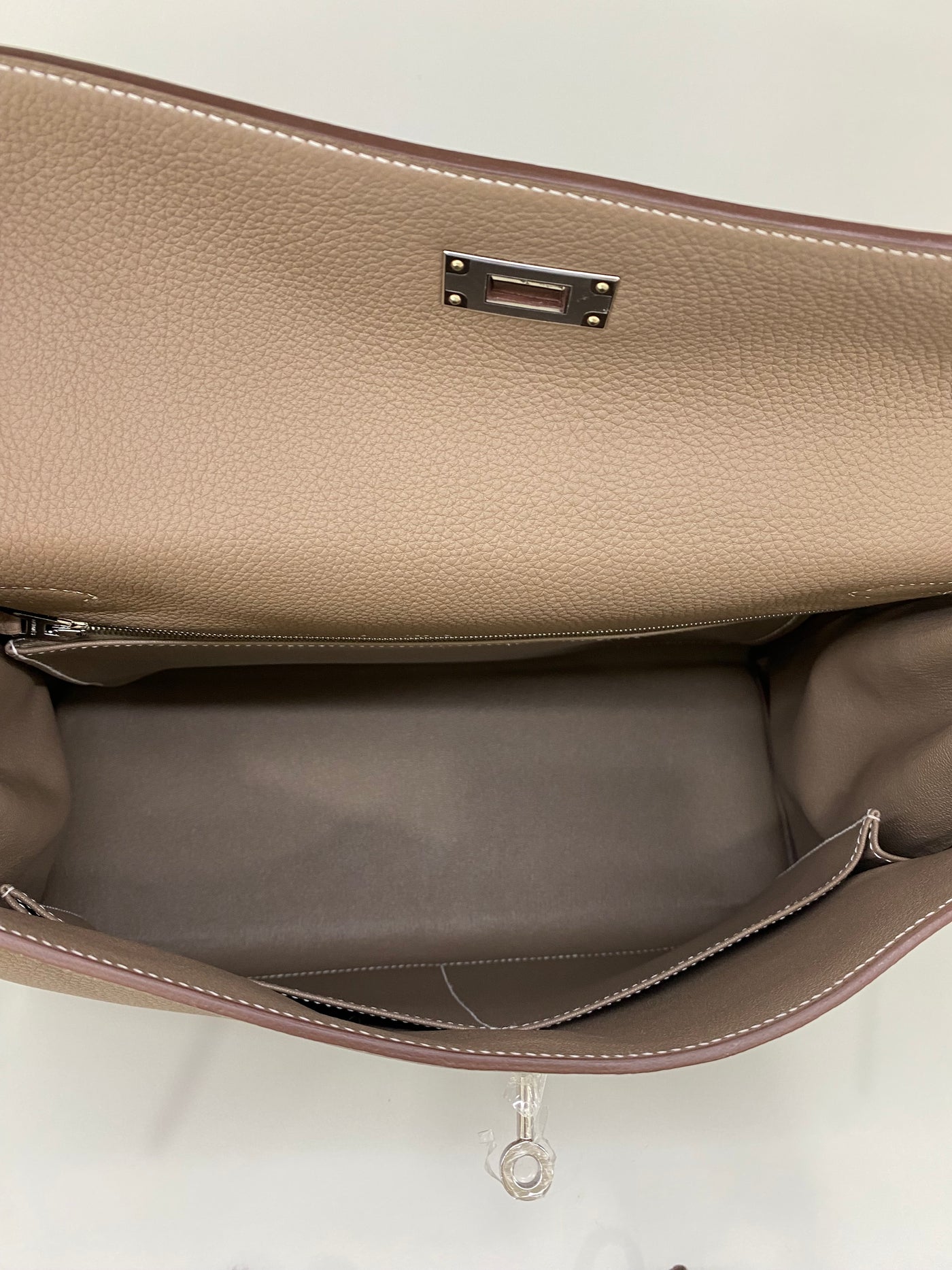 Hermès Kelly 35 Retourne Togo Etoupe PHW