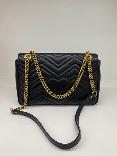 Gucci Marmont Black Large GHW