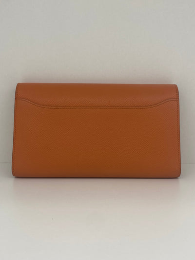 Hermes Constance Long Wallet - Orange PHW