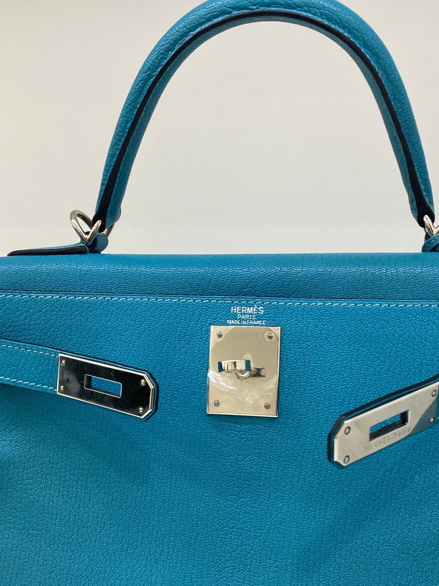 Hermes Kelly Blue Jean 28 PHW