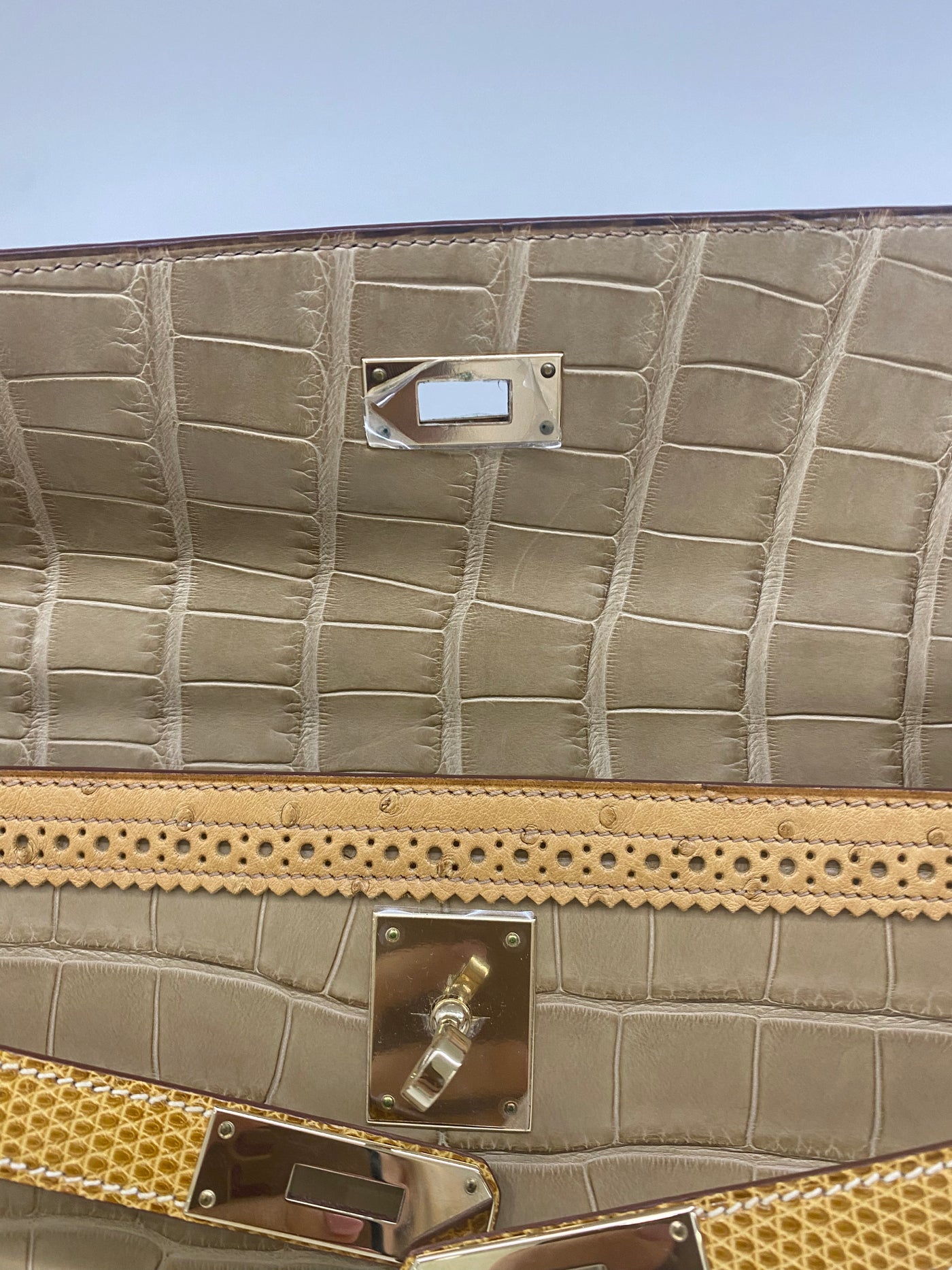Hermes Kelly 32 Limited Edition - Ghillies, Lizard, Ostrich & Alligator 2012