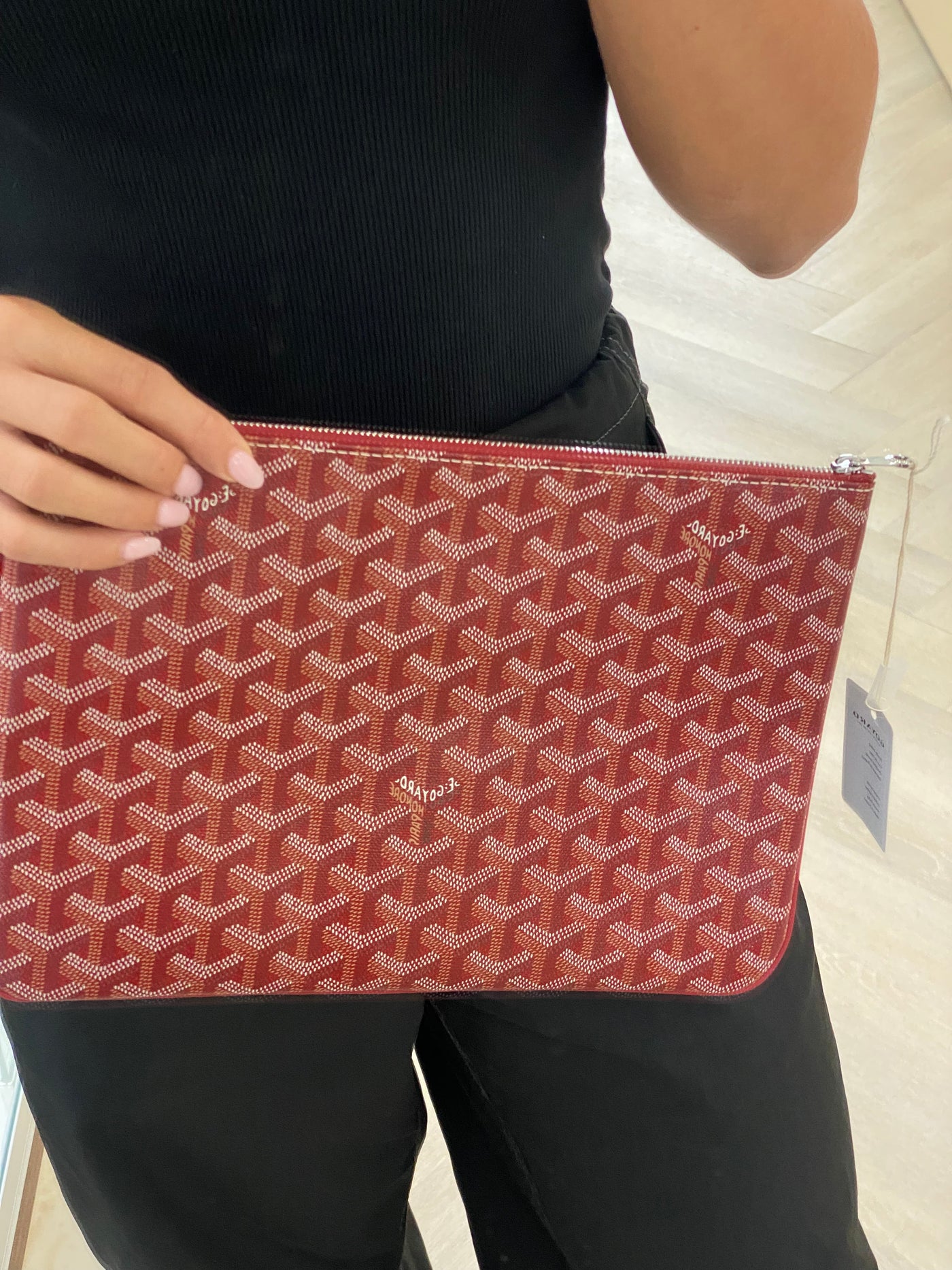 Goyard Clutch Red