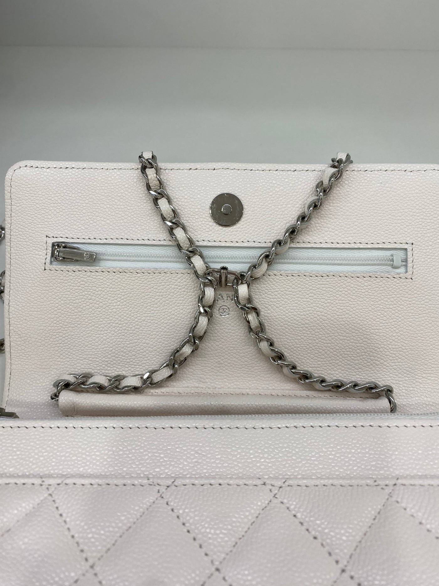 Chanel WOC White Caviar SHW