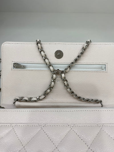 Chanel WOC White Caviar SHW