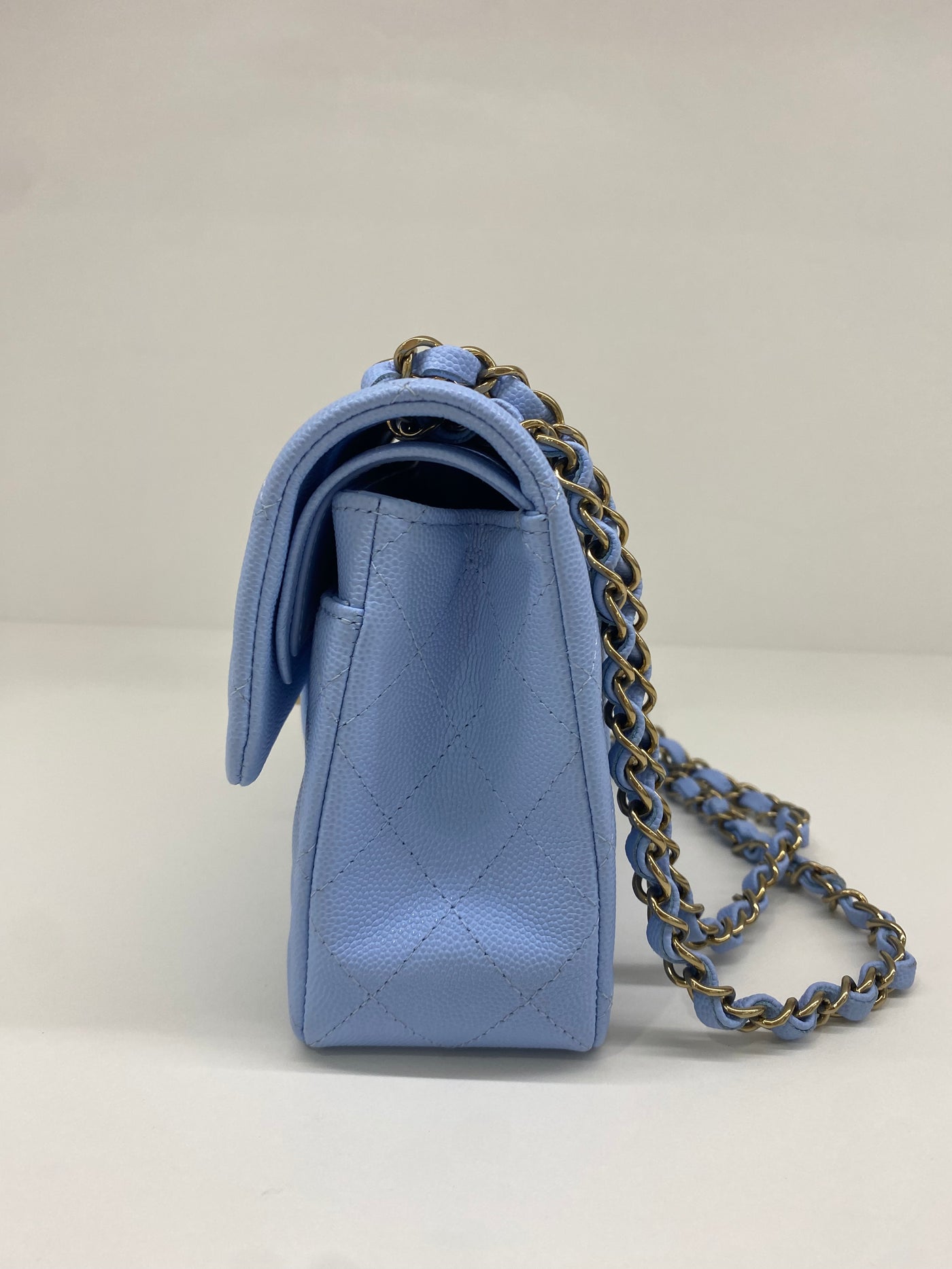 Chanel Classic Flap Small - Light blue CGHW (microchipped)
