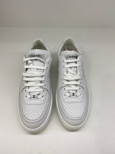 Chanel White Sneakers - Size 40