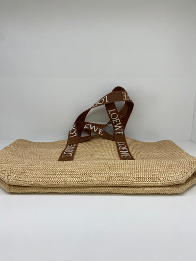 Loewe Raffia Tote Large