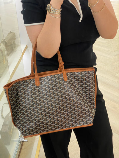 Goyard Anjou PM Black and Tan
