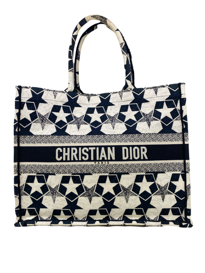 Christian Dior Large Book Tote with Stars