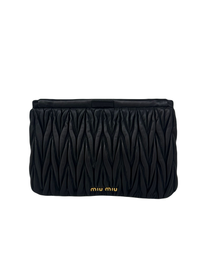Miu Miu Pochette Black GHW