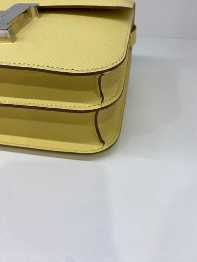 Hermes Constance 24 Jaune Poussin Epsom PHW